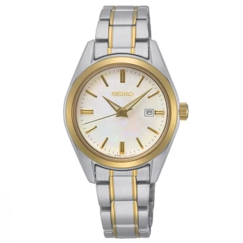 Image of Seiko Seiko Ladies Bi Colou Stainless Steel Mop Dial Bracelet Watch