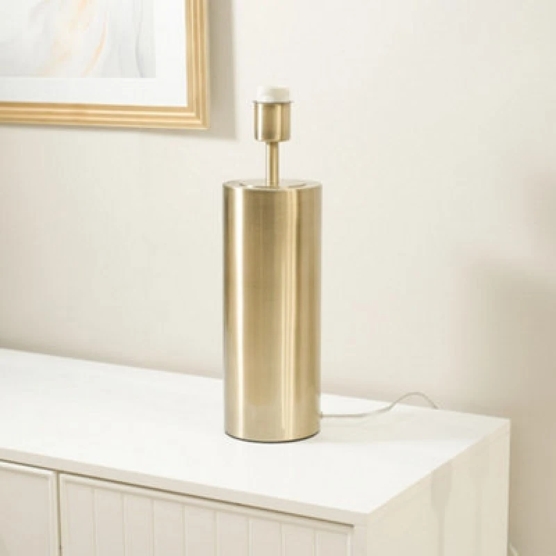 Image of ValueLights Lexy Single Stem Dimmable Touch Table Lamp Base Gold