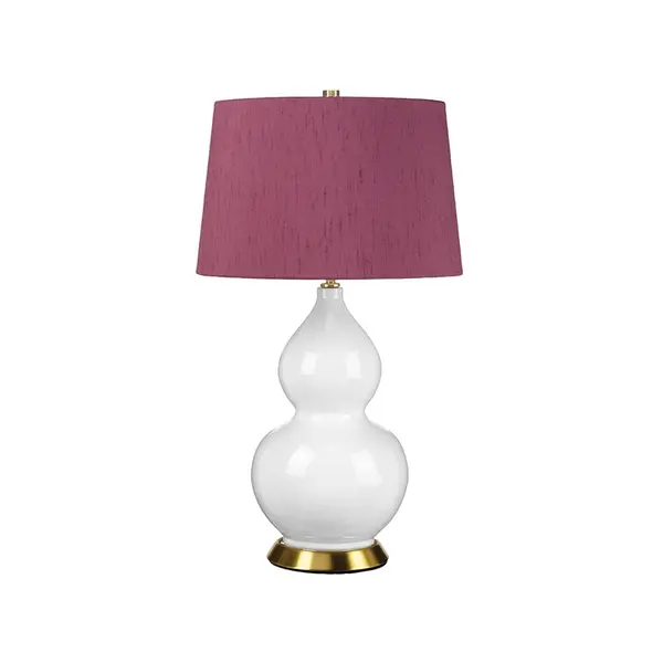 Image of Elstead Elstead One Ceramic Table Lamp - Purple