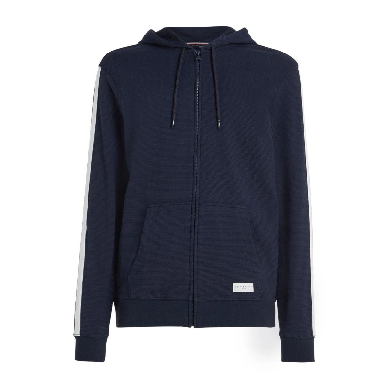 Image of Tommy Hilfiger Long-sleeved Full Zip Hoodie - Blue Blue S
