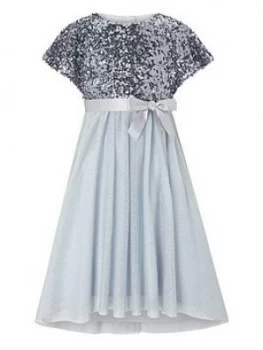 Image of Monsoon Girls Truth Cape Sequin Maxi Dress - Blue