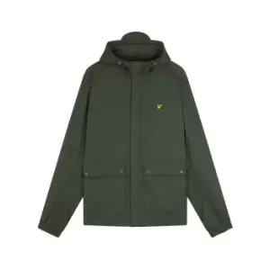 Image of Mens Hooded Pocket Jacket - Olive - M