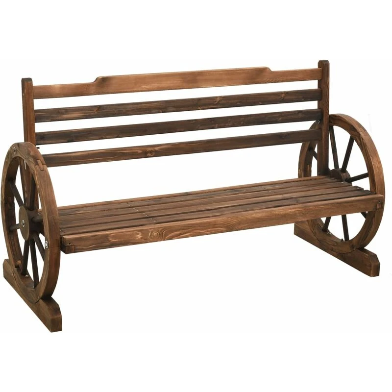 Image of VIDAXL Garden Bench 112cm Solid Firwood Vidaxl 8720286157275