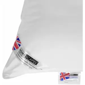 Image of Hotel Quality Super Microfibre King Size Pillow - White - Homescapes