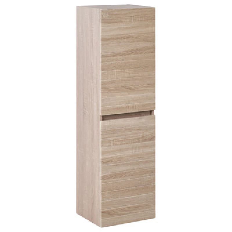 Image of Beliani Bathroom Wall Mounted Cabinet Urucu 35cm Light Brown