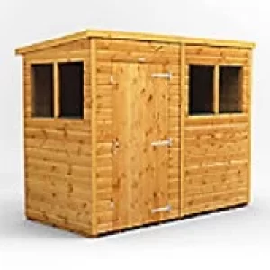 Image of Power Garden Shed 84PP Golden Brown 8x4
