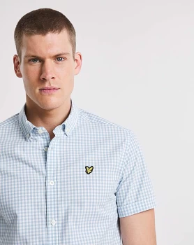 Image of Lyle & Scott Short Sleeve Gingham Shirt