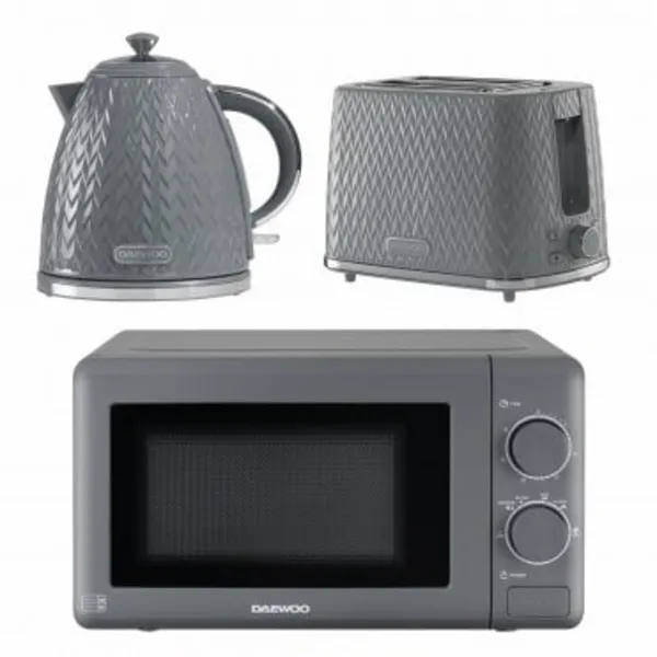 Image of Daewoo SDA2221 Argyle Collection Microwave Breakfast Set