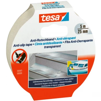 Image of tesa 55587 Anti Slip Tape - Transparent - 25mm x 5m