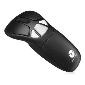 Image of Gyration - Air Mouse GO Plus Wireless Desktop Wireless Mouse (Black/Silver)