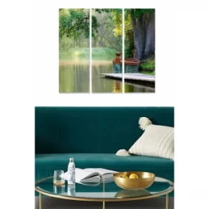 Image of MDF3321741 Multicolor Decorative MDF Painting (3 Pieces)