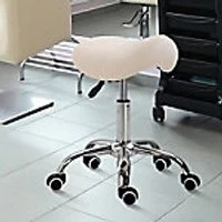 Image of Homcom Cosmetic Stool Height Adjustable Salon Massage Spa Beige