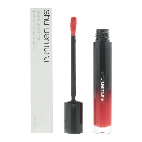 Image of Shu Uemura Laque Supreme Or01 Ruby Orange Lip Colour 5.2g