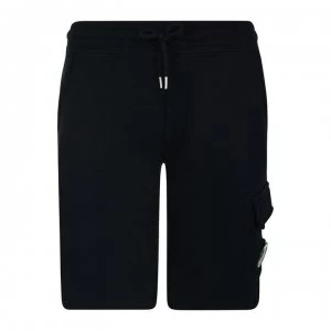 Image of CP COMPANY Junior Boys Lens Fleece Shorts - Navy 888