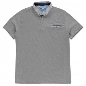 Image of D555 Journey Melange Polo Shirt Mens - Navy