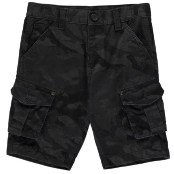 Image of Firetrap Camo Cargo Shorts Junior Boys - Navy Camo