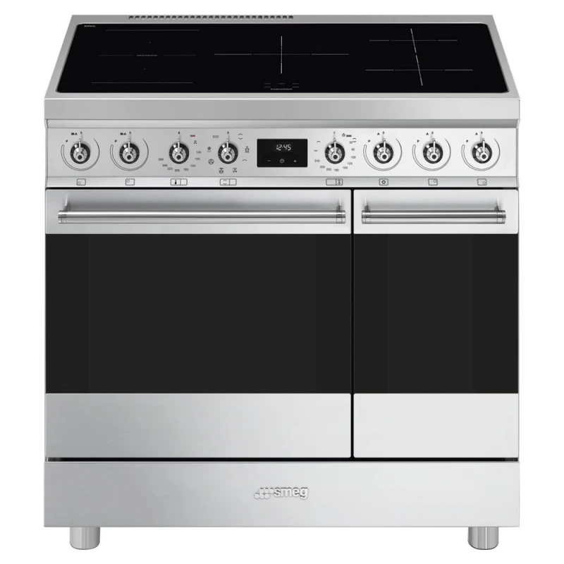Image of Smeg C92IMX2 90cm Classic Induction Range Cooker - STAINLESS STEEL C92IMX2