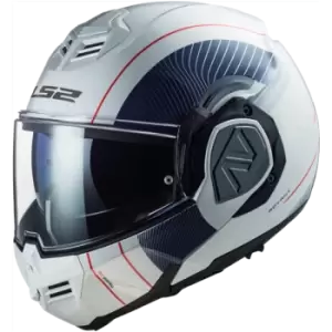 Image of LS2 FF906 Advant Cooper White Blue Modular Helmet 3XL