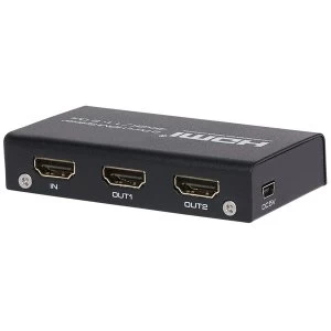 Image of Nikkai HDMI Splitter 1 Port In 2 Ports Out 4K 30Hz Resolution UK Plug