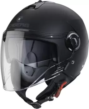 Image of Caberg Riviera V4 Mat Jet Helmet, black, Size S, black, Size S