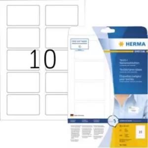Image of Herma 4514 Labels (A4) 80 x 50 mm Acetate silk White 200 pc(s) Removable Name stickers