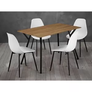 Image of LPD Lisbon Dining Set With 4 Chairs
