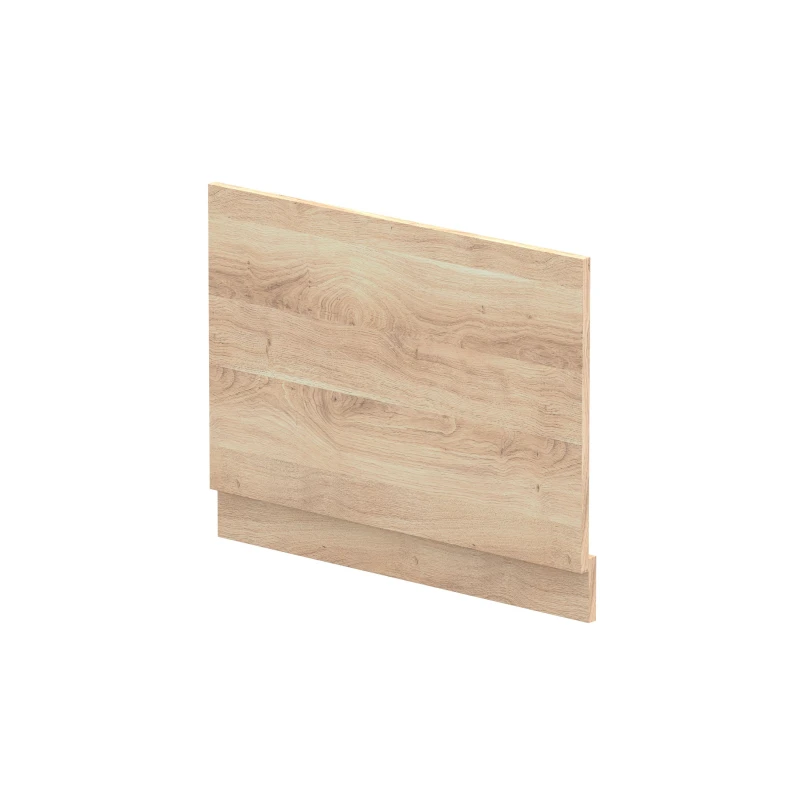 Image of Balterley 750mm Straight Bath End Panel & Plinth - Bleached Oak in Brown Brown Unisex