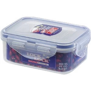 Image of Lock & Lock Rectangular Storage Container - Clear/Blue, 350ml
