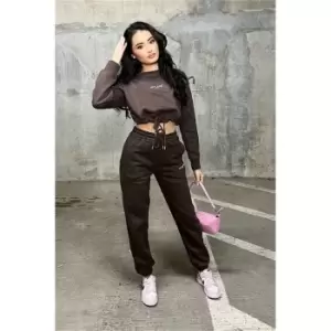 Image of I Saw It First Chocolate Recycled Lily Lane Matalia Leggings - Brown