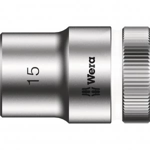 Image of Wera 8790 HMC Zyklop 1/2" Drive Hexagon Socket Metric 1/2" 15mm
