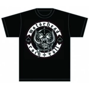 Image of Motorhead Biker Badge Mens T Shirt: Small