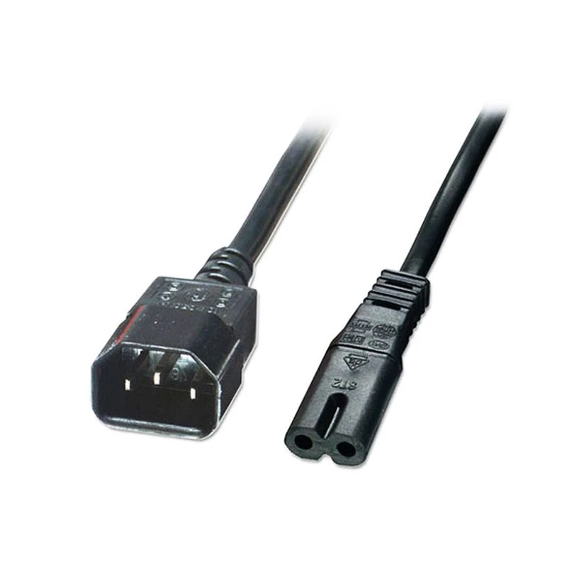 Image of FDL 2M IEC C14 PLUG TO C7 (FIG.8) SOCKET ADAPTOR CABLE