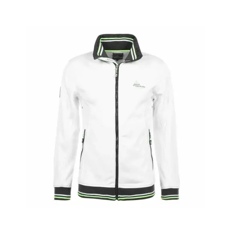 Image of Peak Mountain Shell fleece sweatshirt Peak Mountain Creen Blanc Male M CREEN/WZ-BLANC
