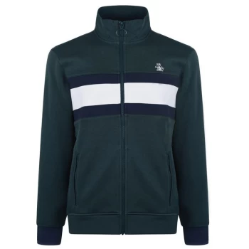 Image of Original Penguin Colour Block Funnel Neck Zip Jacket - Blue