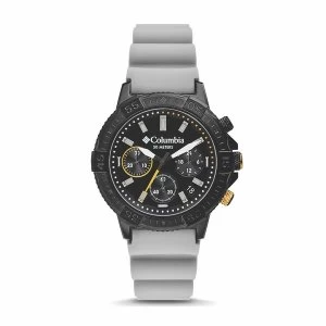Image of Columbia CSC03-005 Peak Patrol Black Chronograph Day Date Grey Silicone Watch