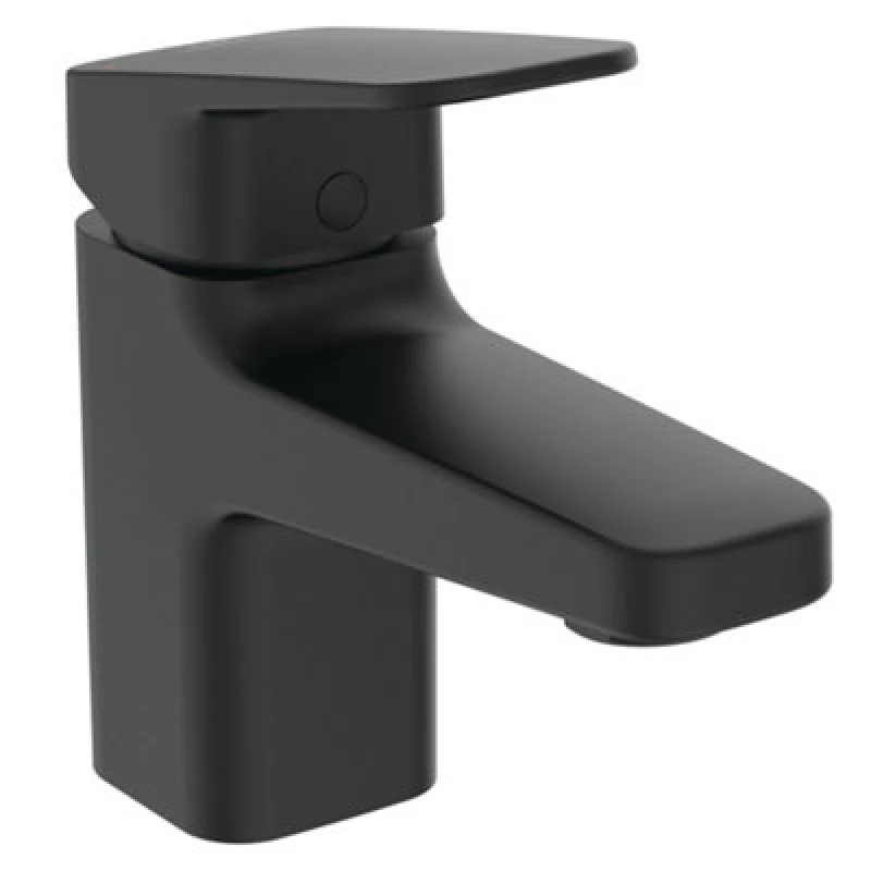 Image of Ideal Standard Ceraplan Mini Black Square Basin Mono Mixer Tap