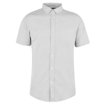 Image of Howick Oxford Short Sleeve Shirt - Grey
