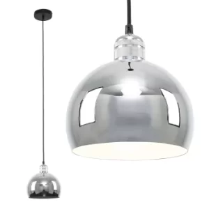 Image of Casco Chrome Pendant with Chrome Arco Shade