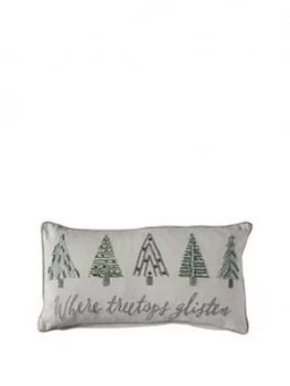 Image of Gallery Glistening Trees Cushion Cream 300X500Mm
