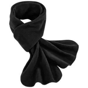 Image of Beechfield Fleece Recycled Scarf (One Size) (Black)