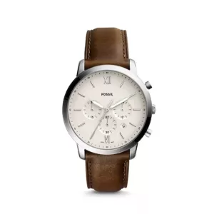 Image of Fossil Mens Neutra Chronograph Luggage Leather Watch - Brown
