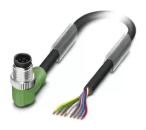 Image of Phoenix Contact 1522558 Sensor Cord, 8P, M12 Plug-Free End, 3M
