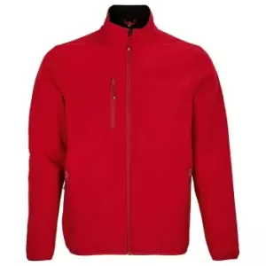Image of SOLS Mens Falcon Recycled Soft Shell Jacket (S) (Pepper Red)