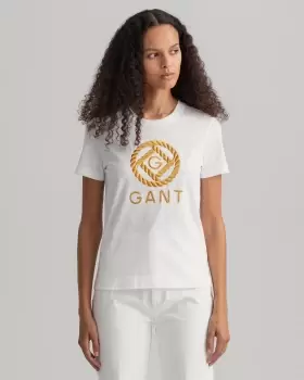 Image of GANT Women Rope Icon T-Shirt (M) White
