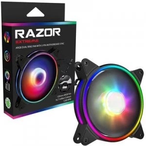 Image of GameMax Razor Extreme 120mm 1200RPM PWM Addressable RGB LED Fan