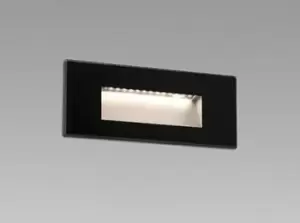 Image of Dart Outdoor LED Recessed Wall Light Black 5W 2700K IP65