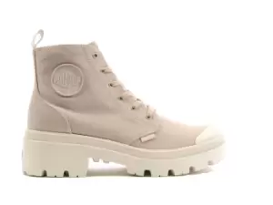 Image of Palladium Boots Womens PALLABASE TWILL NUDE DUST