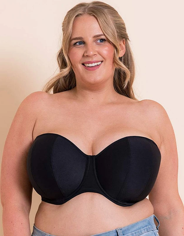 Image of Curvy Kate Curvy Kate Luxe Strapless Bra JET Black - Curvy Kate - Size: 32E JET Black Female 32E VK08223