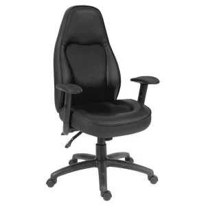 Image of Teknik Rapide Leather Chair - Black