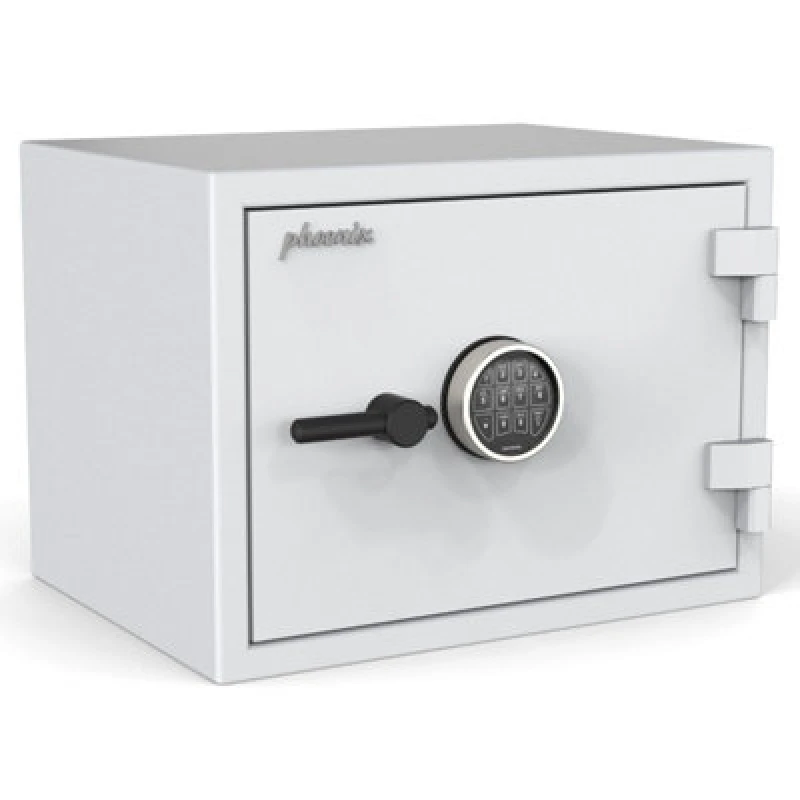 Image of Phoenix Safe Company Phoenix Fortress Ss1453E Security Safe In Scratch-Resistant White Paint With Vds Certified Electronic Lock